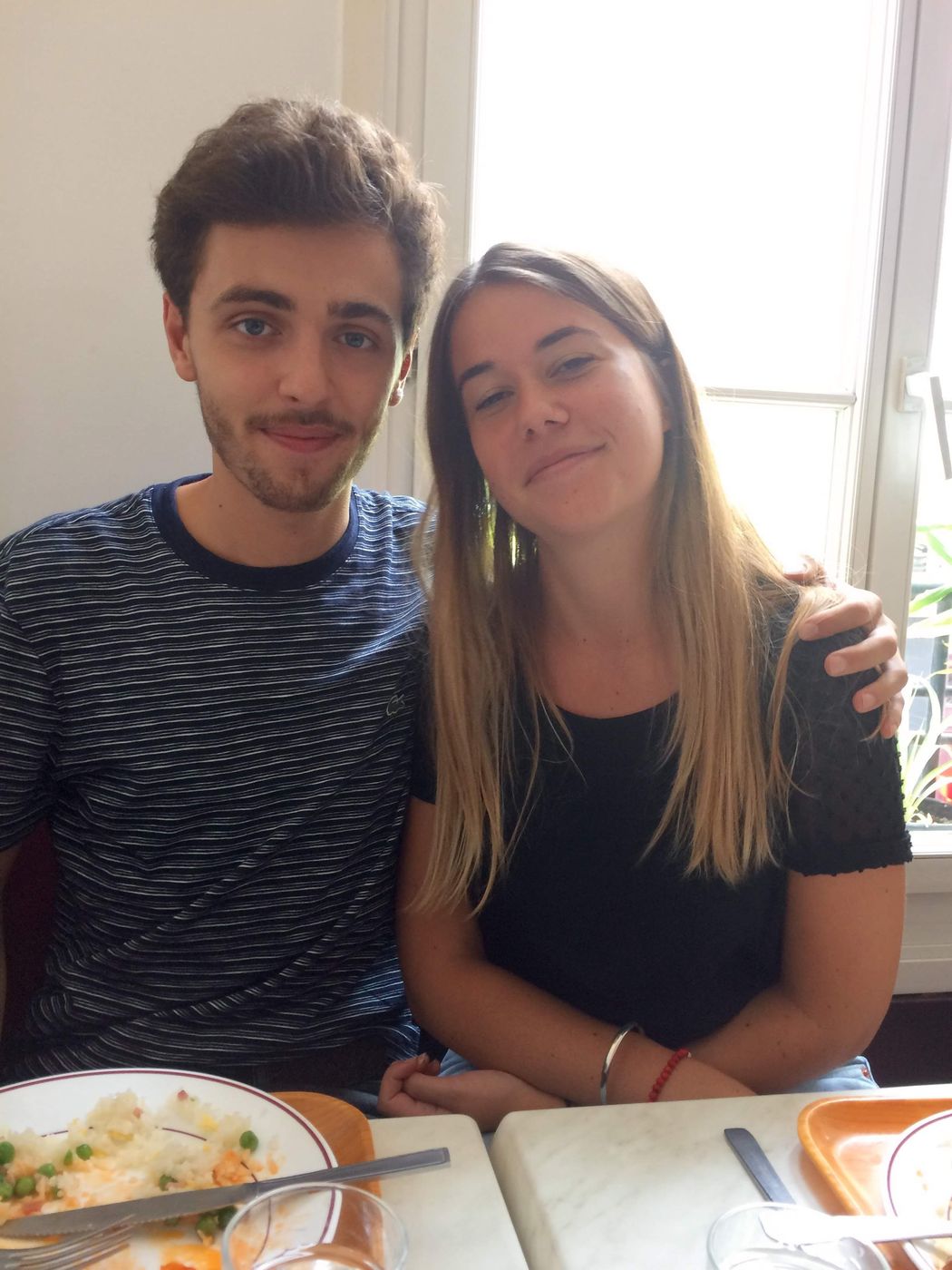 Maria et Victor, premier selfie en 2018